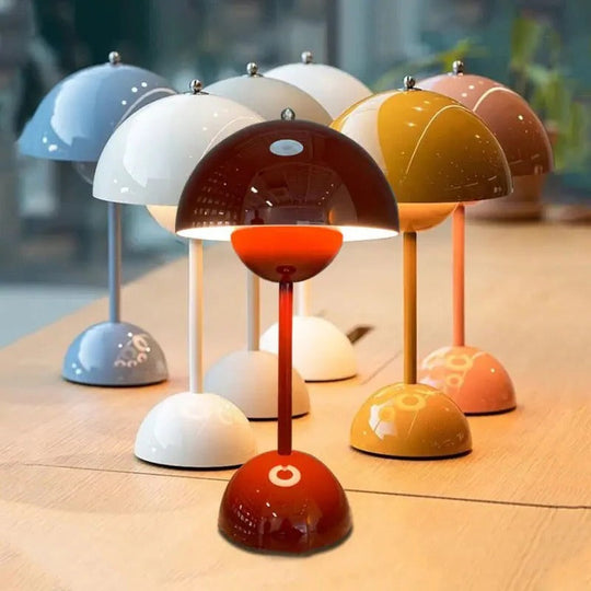 Mushroom Lamp with USB Charging and Modern Design