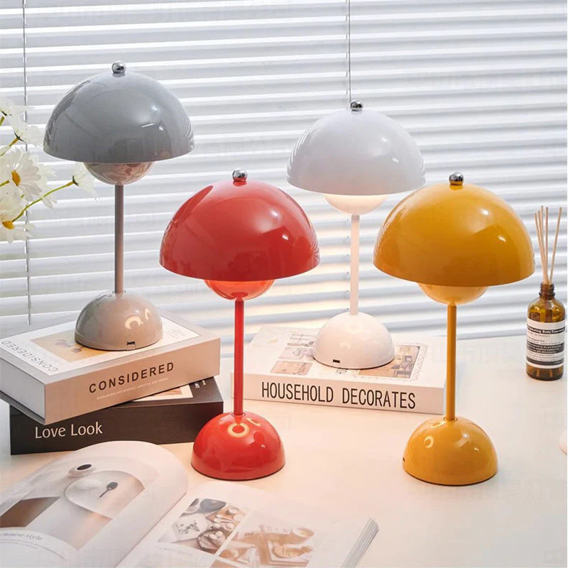 Mushroom Lamp with USB Charging and Modern Design