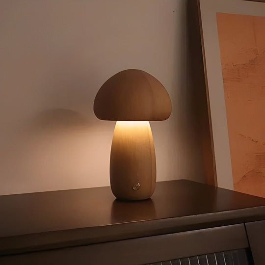 Mushroom Night Light with LED Glow and Bedside Function