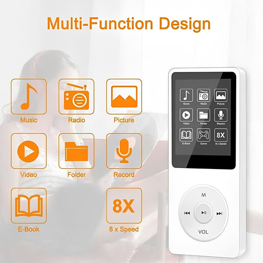 Music Player with Bluetooth and 1.8-Inch Screen