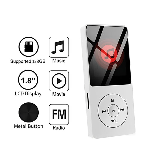 Music Player with Bluetooth and 1.8-Inch Screen