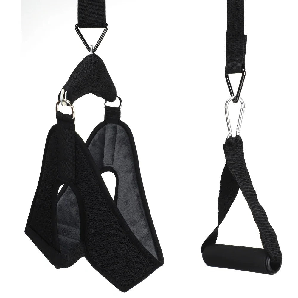 Neck Support Device with Adjustable Straps and Stretching Feature