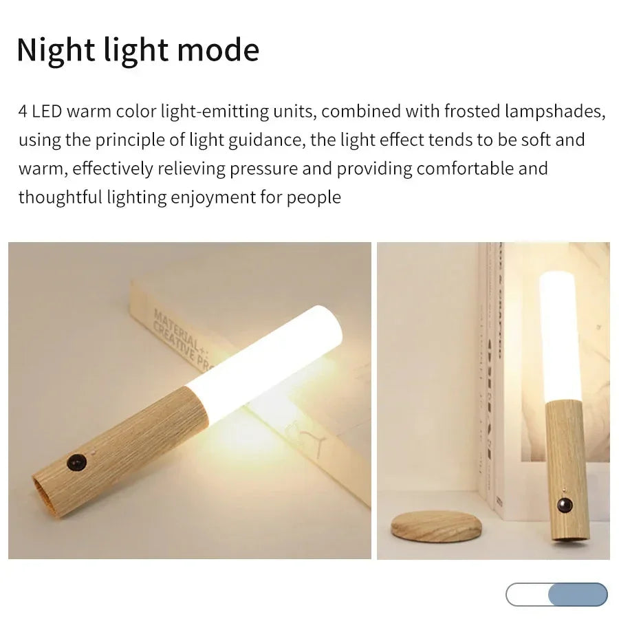 Night Light with Motion Sensor and Rechargeable Battery