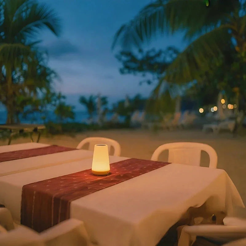 Night Light with Rechargeable Battery and Tap Control