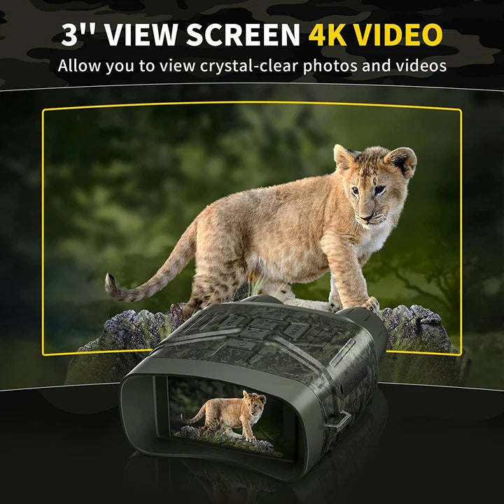 Night Vision Binoculars with Digital Zoom and Recording