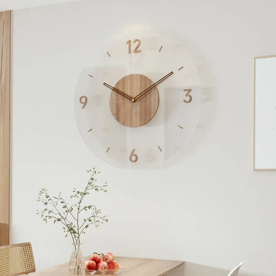 Wooden Wall Clock - Minimalist Design - Silent Movement