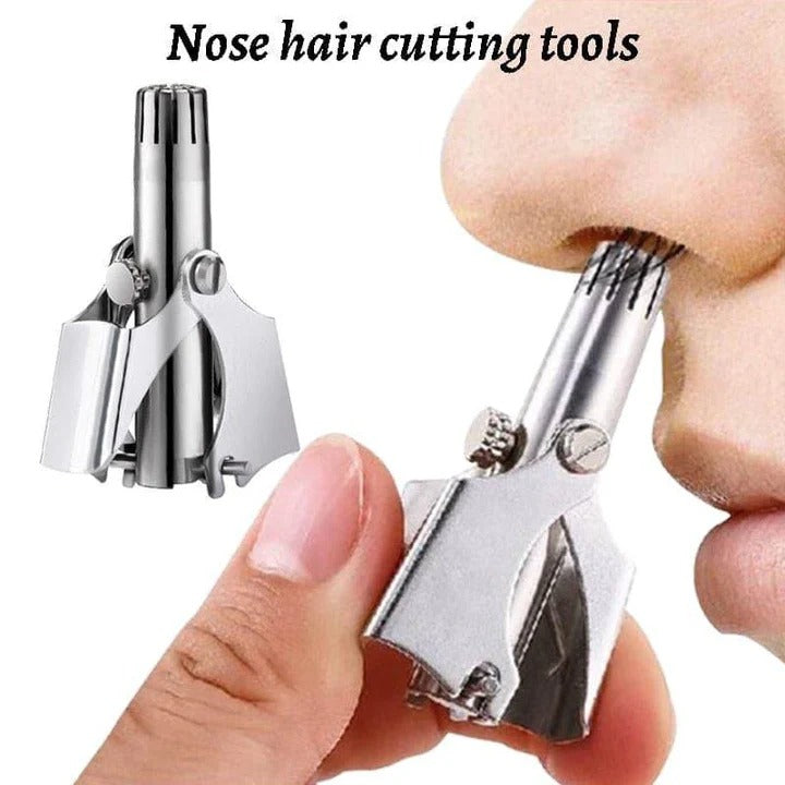 Nose and Ear Hair Trimmer with Stainless Steel Head and Washable Design