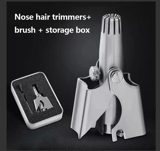 Nose and Ear Hair Trimmer with Stainless Steel Head and Washable Design