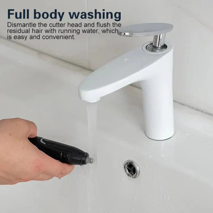 Nose and Ear Hair Trimmer with Waterproof Design and Easy Cleaning