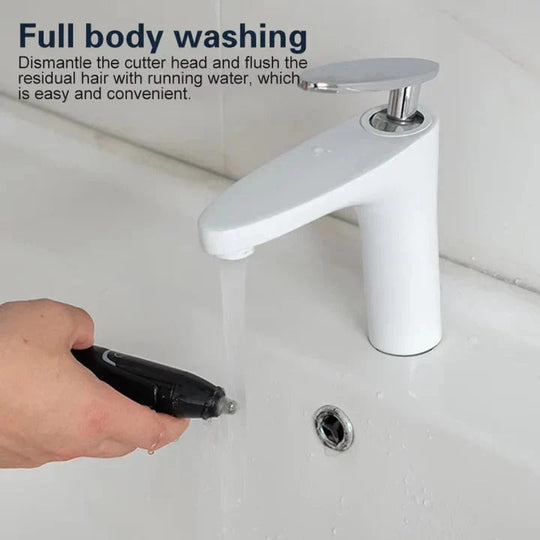 Nose and Ear Hair Trimmer with Waterproof Design and Easy Cleaning