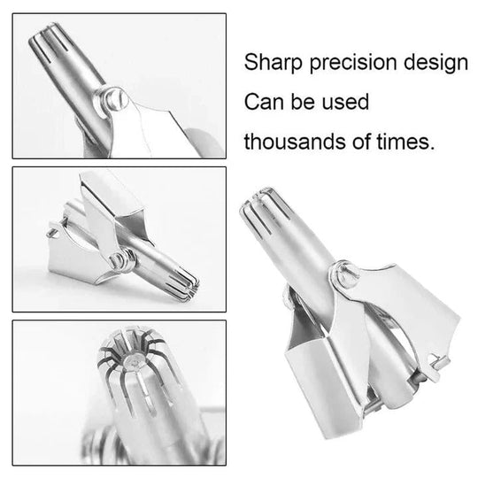 Nose Hair Trimmer with Stainless Steel Blades and Gentle Design