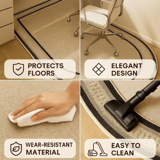 Office Chair Mat with Durable Floor Protection and Anti-Slip Design