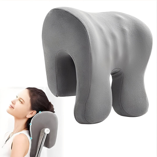 Office Chair Pillow with Adjustable Headrest and Removable Cover