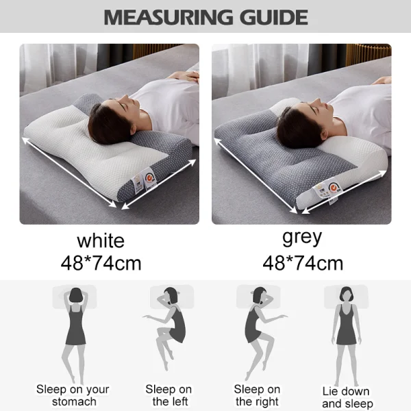 Orthopedic Pillow with Neck Support and Comfort Design