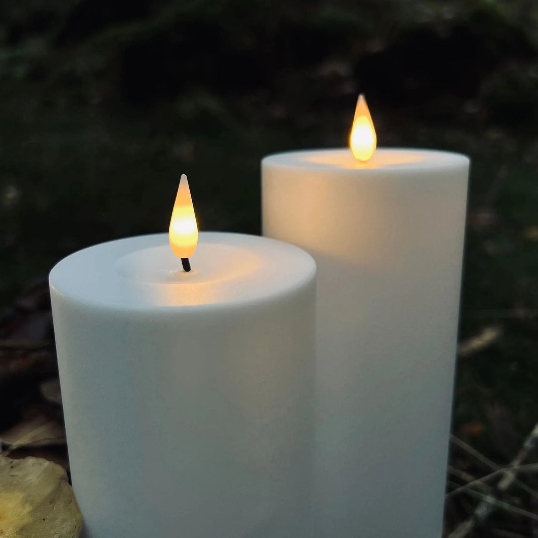 Outdoor Candles with Flameless Design and LED Light