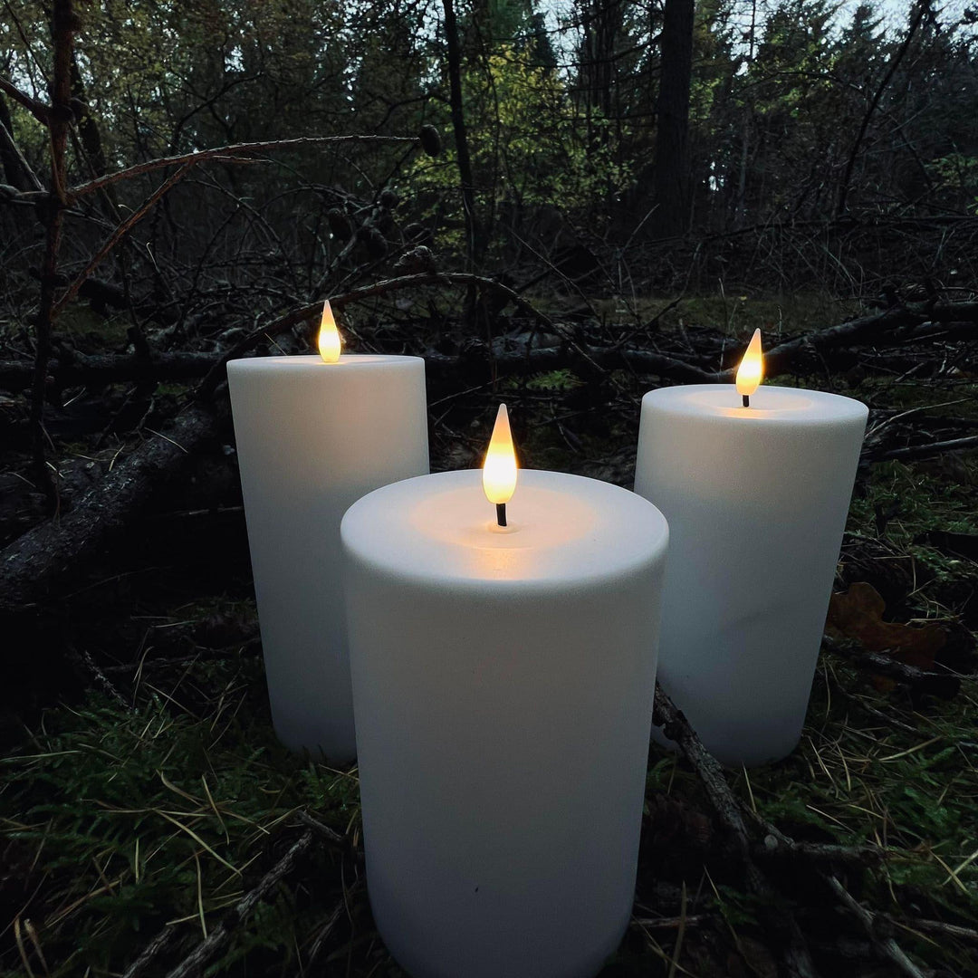 Outdoor Candles with Flameless Design and LED Light