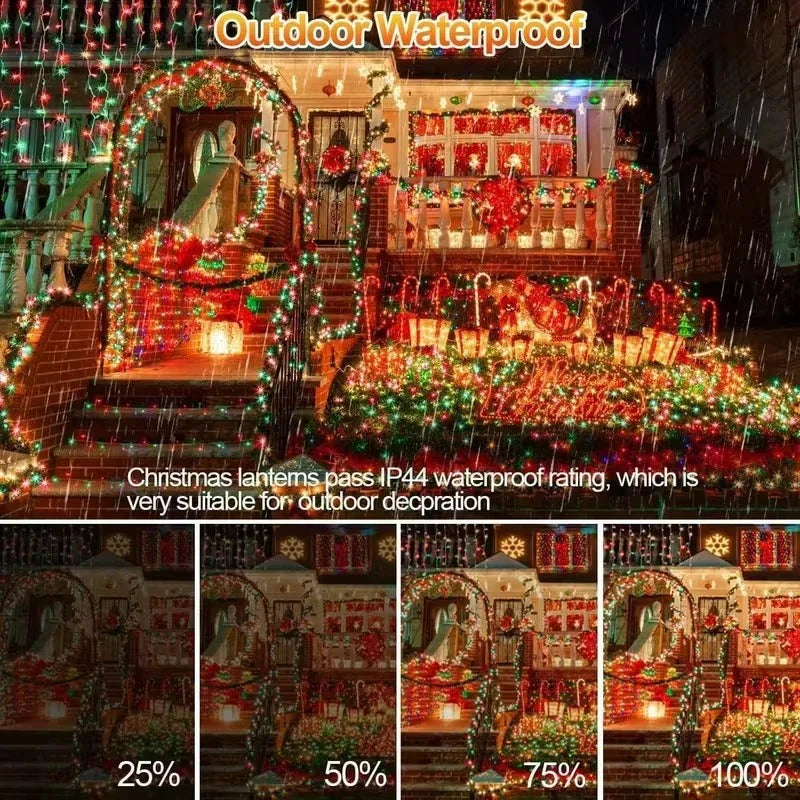 Outdoor Fairy Lights with Remote Control and Plug Power