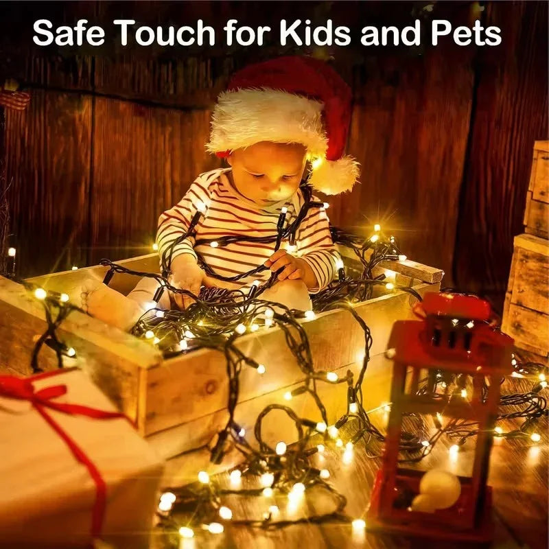 Outdoor Fairy Lights with Remote Control and Plug Power