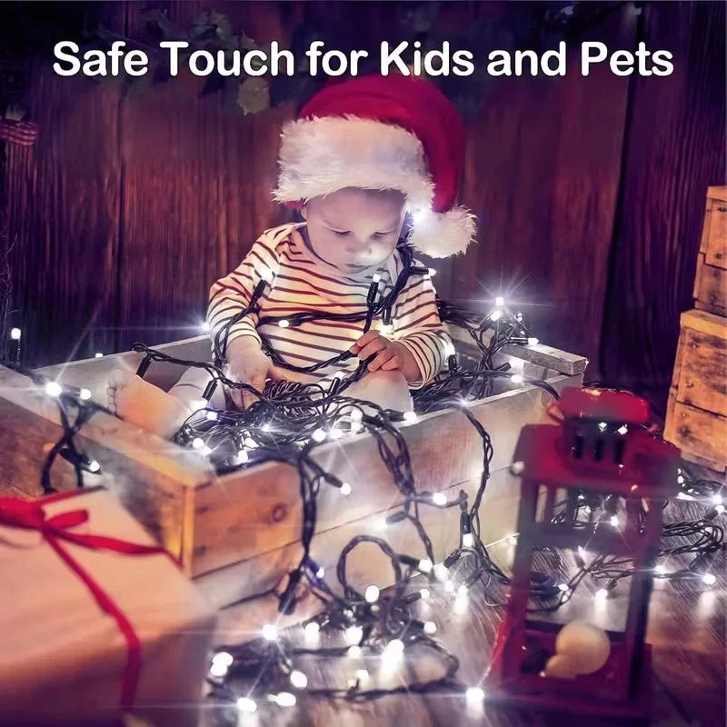 Outdoor Fairy Lights with Remote Control and Plug Power