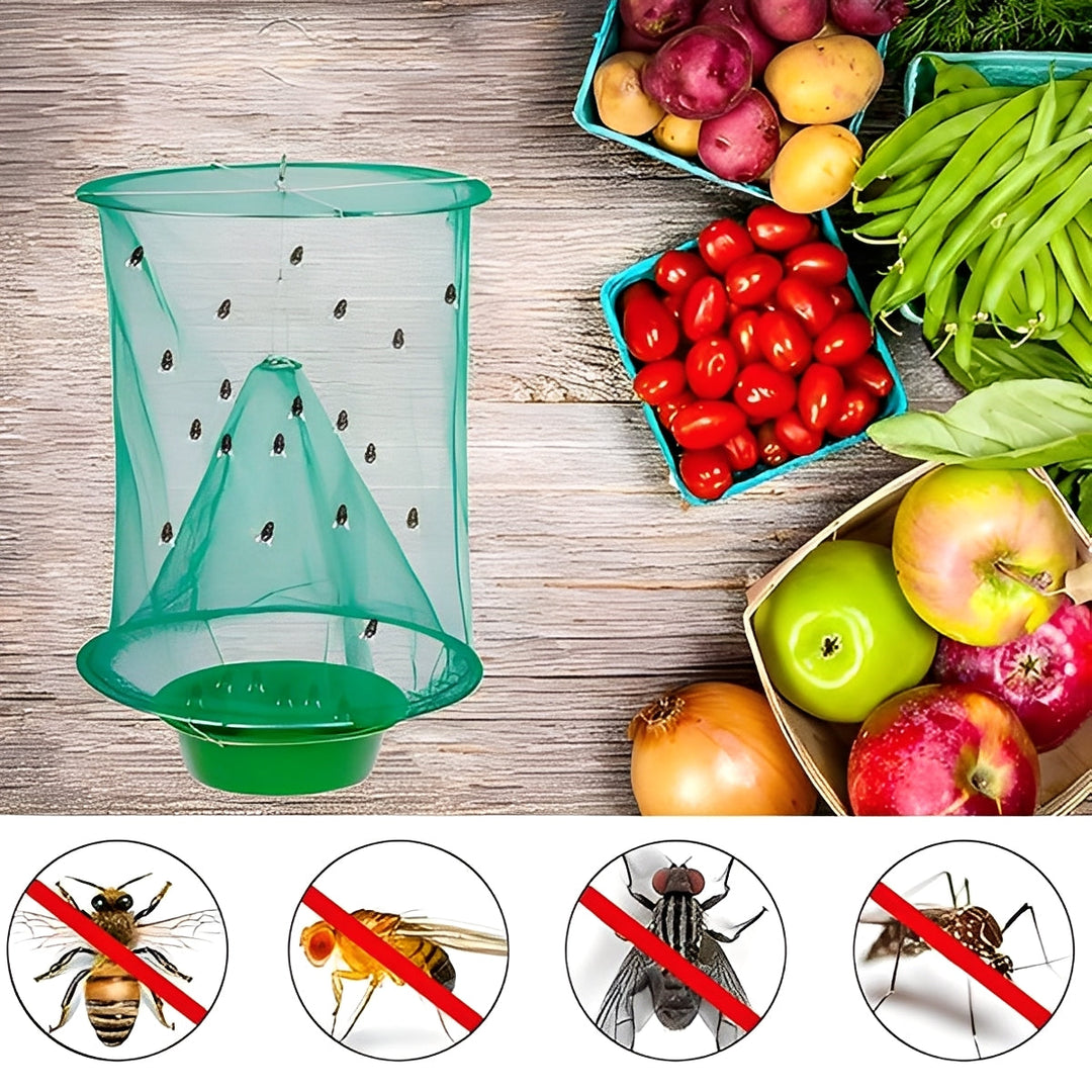 Outdoor Fly Trap with Reusable Design and Washable Features