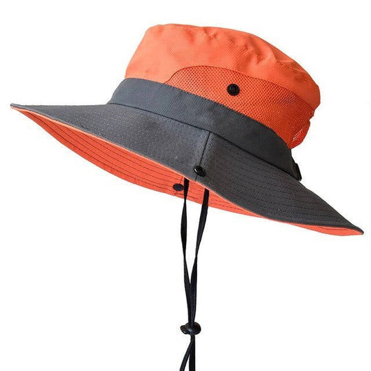 Outdoor Hat with Wide Brim and Adjustable Strap