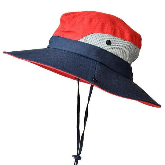 Outdoor Hat with Wide Brim and Adjustable Strap