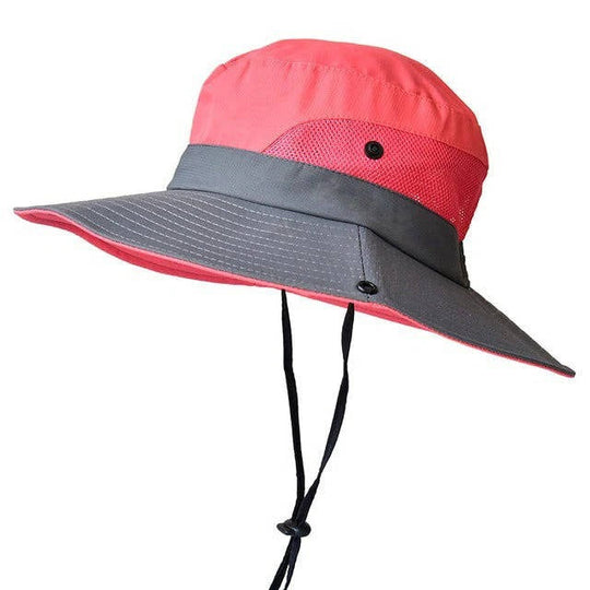 Outdoor Hat with Wide Brim and Adjustable Strap