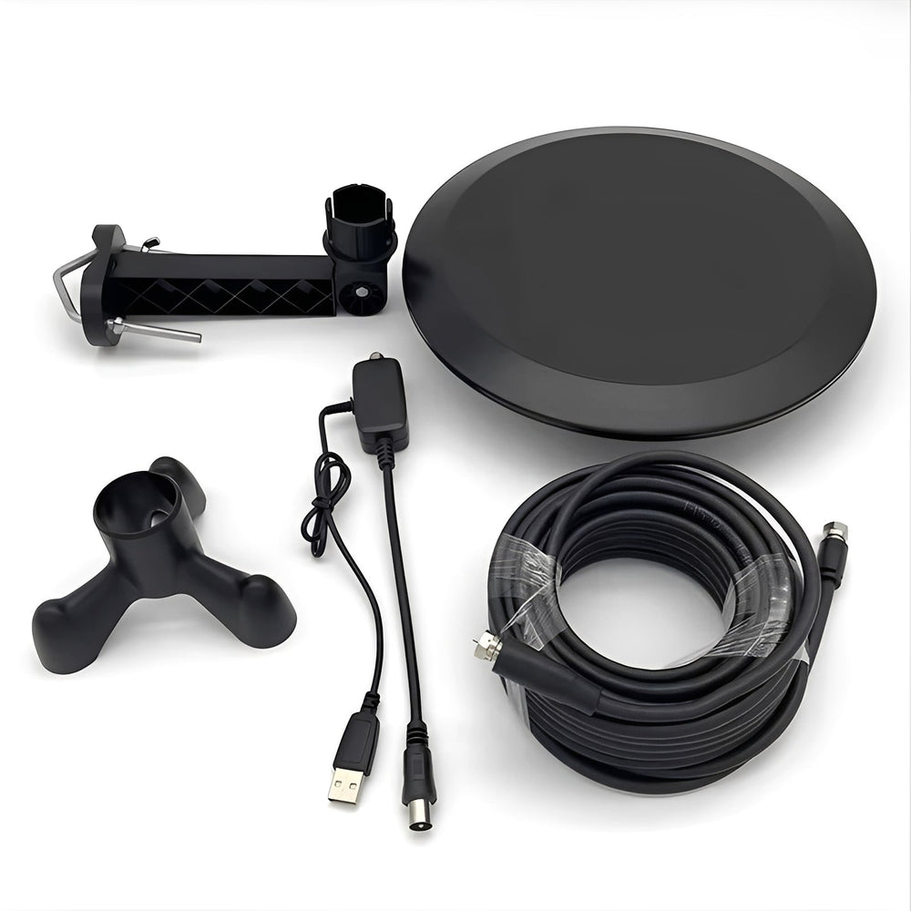 Outdoor HDTV Antenna with Long-Range Reception and Signal Capture