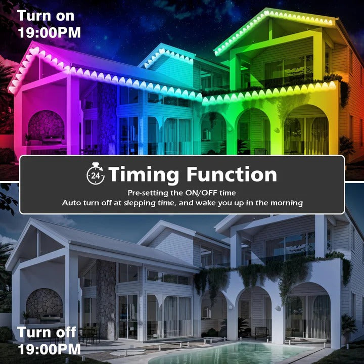 Outdoor Lighting Kit with LED Soffit and App Control