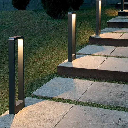 Outdoor Lighting with Ground Installation and Pathway Illumination