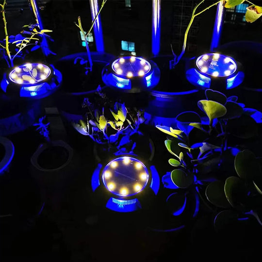 Outdoor Lights with Solar Power and Disk Design