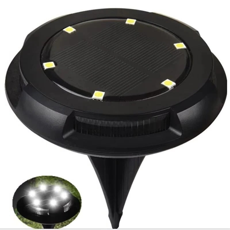 Outdoor Lights with Solar Power and Disk Design
