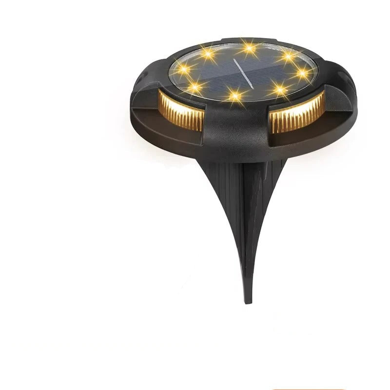Outdoor Lights with Solar Power and Disk Design