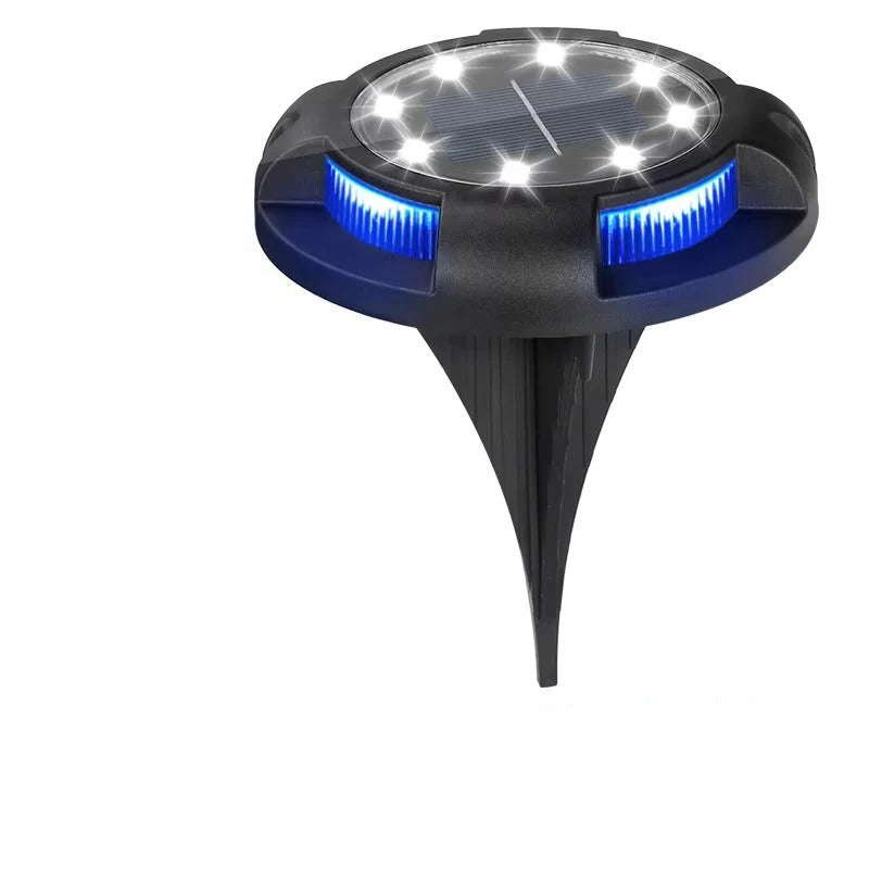 Outdoor Lights with Solar Power and Disk Design