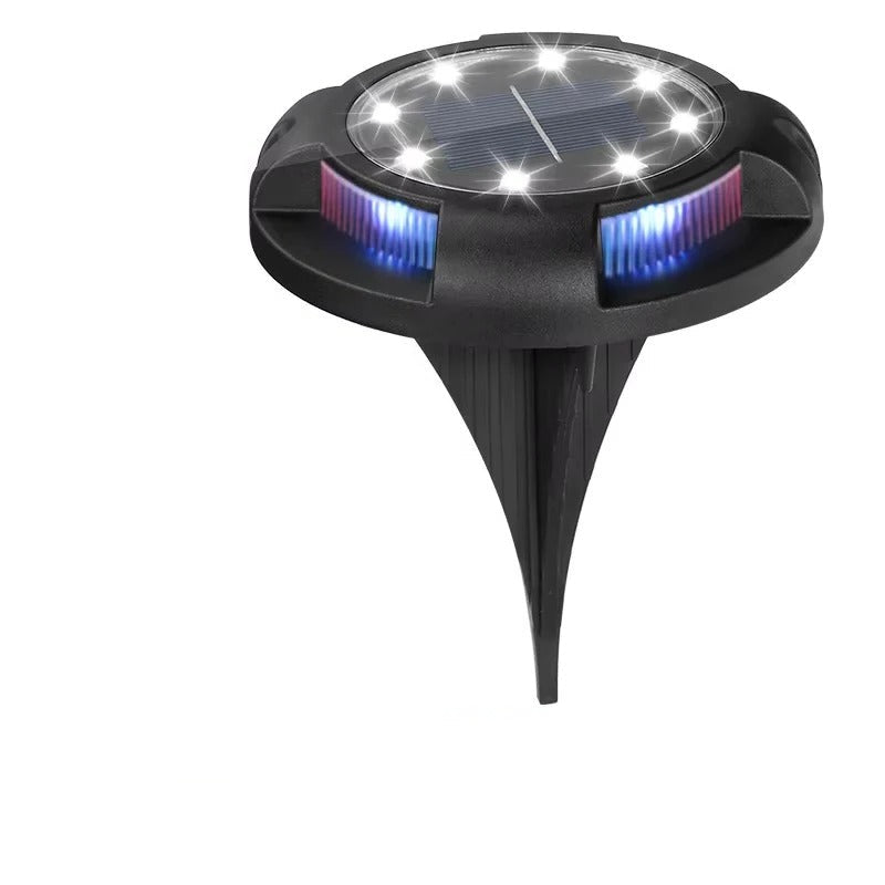 Outdoor Lights with Solar Power and Disk Design
