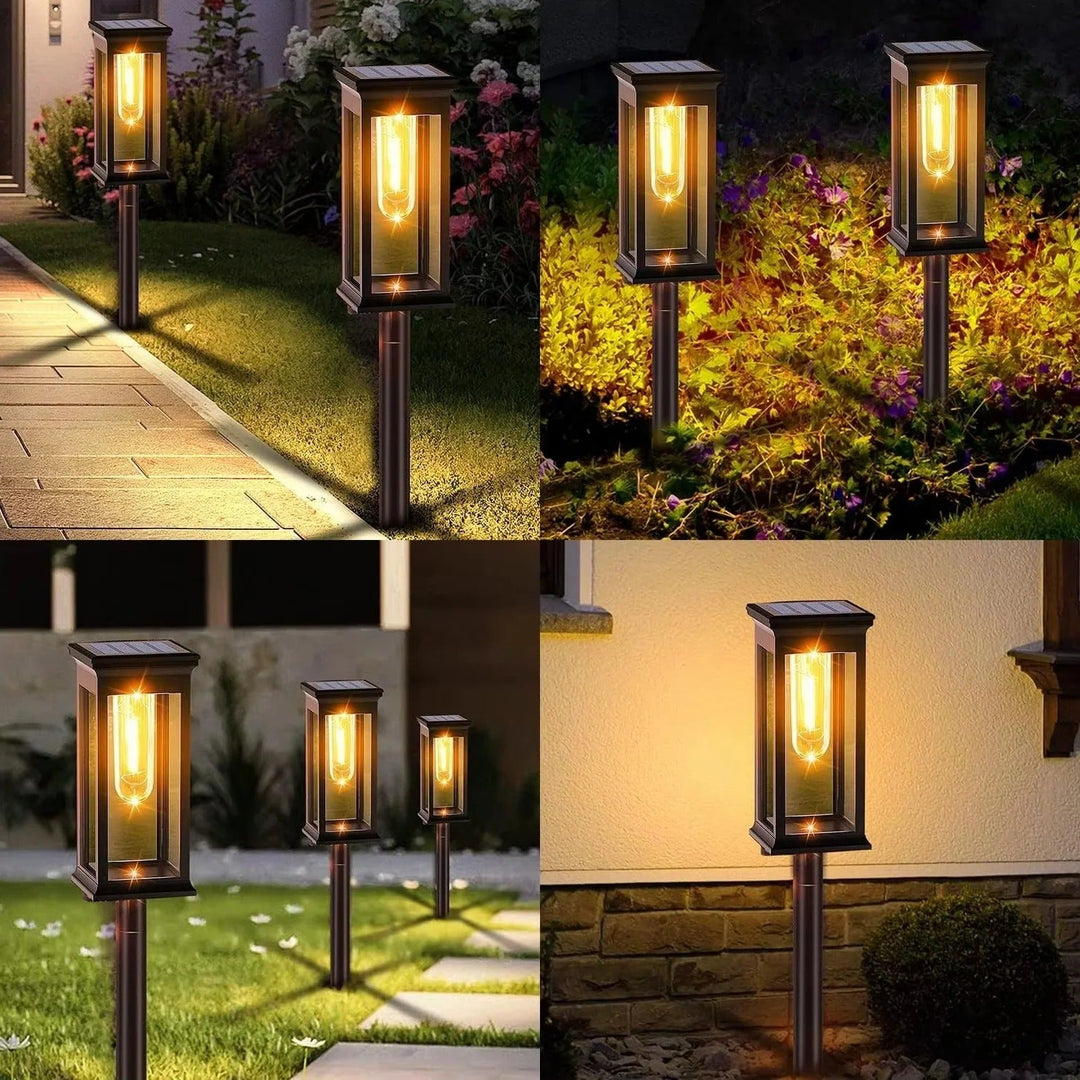 Outdoor Path Lights with Solar Power and Durable Design