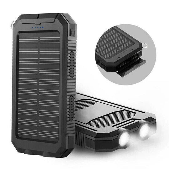 Outdoor Power Bank with 30000mAh Capacity and Solar Charging