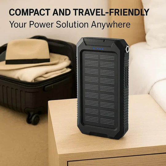 Outdoor Power Bank with 30000mAh Capacity and Solar Charging