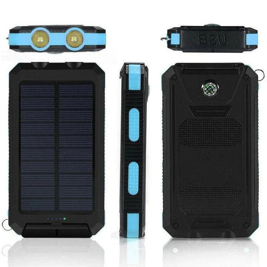 Outdoor Power Bank with 30000mAh Capacity and Solar Charging