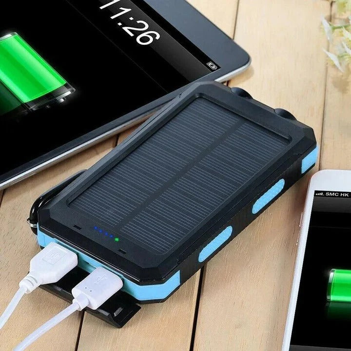 Outdoor Power Bank with 30000mAh Capacity and Solar Charging