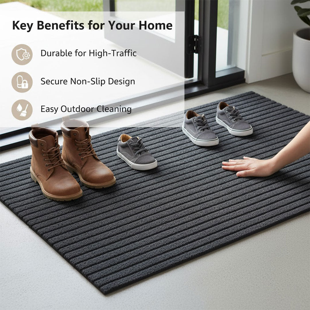 Outdoor Rug with Weatherproof Design and Non-Slip Backing