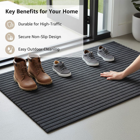 Outdoor Rug with Weatherproof Design and Non-Slip Backing
