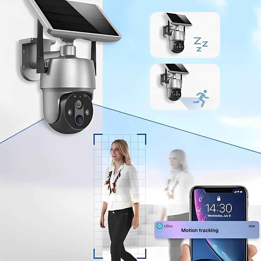 Outdoor Security Camera with Motion Detection and Audio