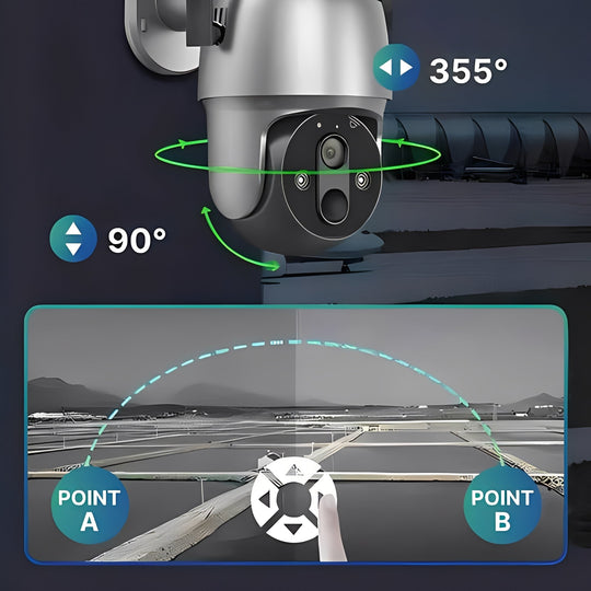 Outdoor Security Camera with Motion Detection and Audio