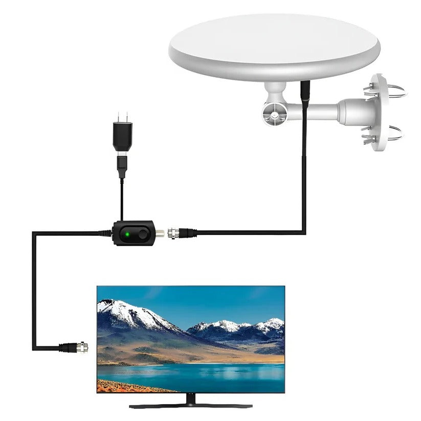 Outdoor TV Antenna with Long Range Reception and HD Signal