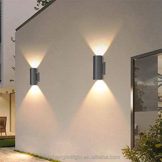 Outdoor Wall Light with LED Illumination and Aluminum Design