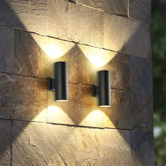 Outdoor Wall Light with LED Illumination and Aluminum Design