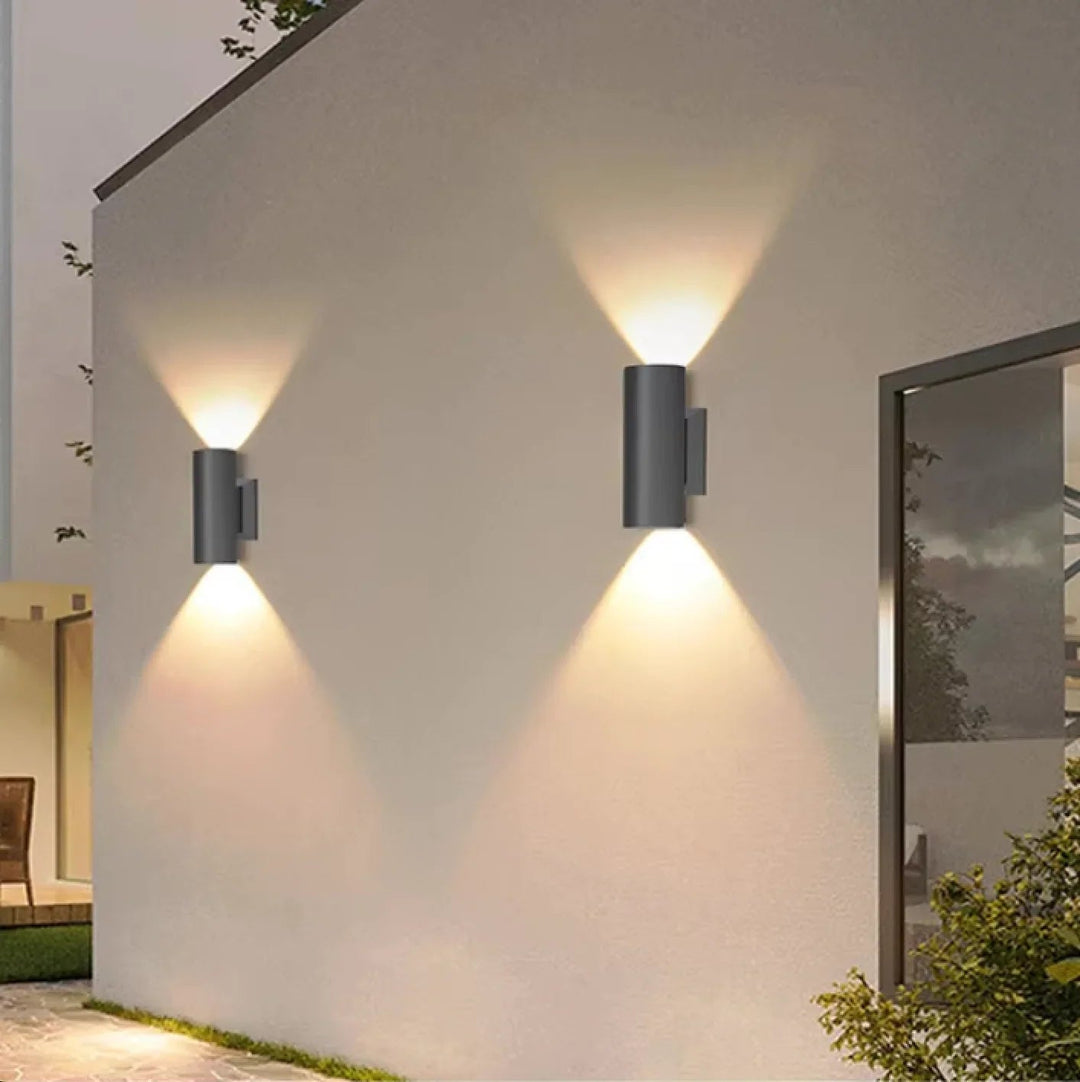 Outdoor Wall Light with LED Illumination and Aluminum Design