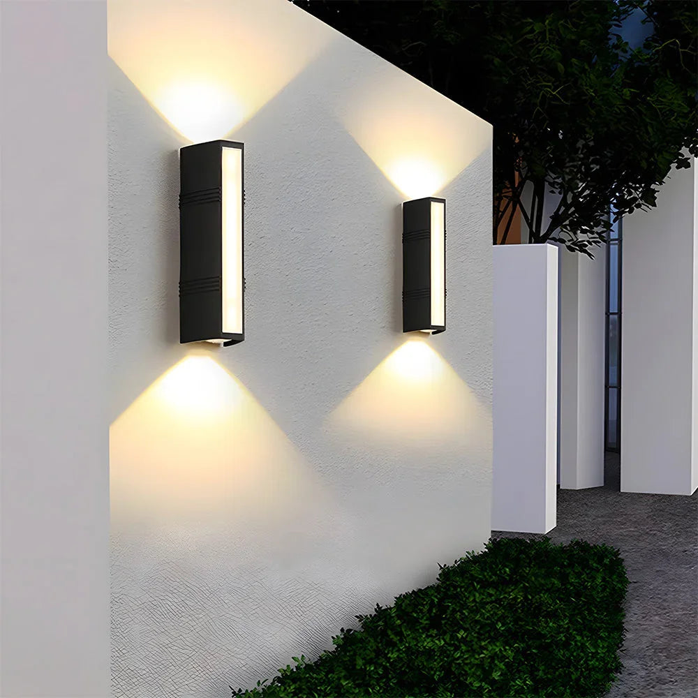 Outdoor Wall Light with LED Illumination and Vertical Design