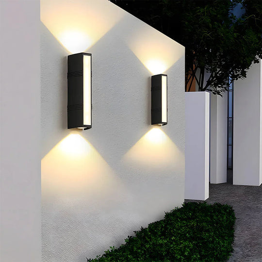 Outdoor Wall Light with LED Illumination and Vertical Design